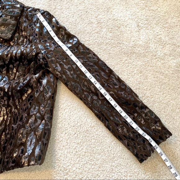 ERIN LONDON Faux Fur Leopard Print Jacket—SZ. Lg - Picture 12 of 15